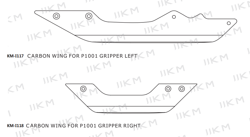 Rapier Tape CARBON WING FOR P1001 GRIPPER  KM-I117